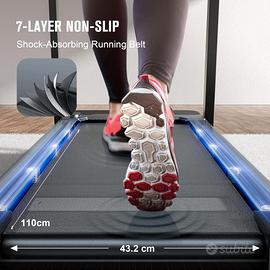 Tapis Roulant Elettrico Pieghevole con Inclinazion