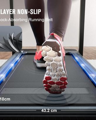Tapis Roulant Elettrico Pieghevole con Inclinazion