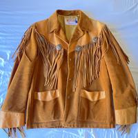 Giacca unisex tg. 43 stile cowboy in vera pelle