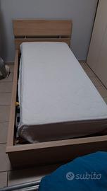 LETTO IKEA A CONTENITORE UNA PIAZZA