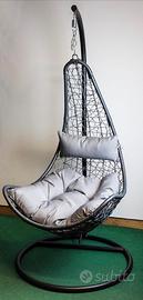 Sedia sospesa, completa di cuscino grande