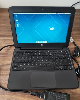 HP Chromebook 11 G5 EE sbloccato con Linux Debian