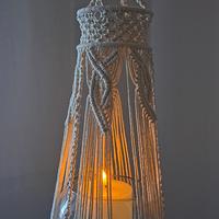 lanterne fatte a mano in macrame stile boho chic 