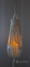 lanterne fatte a mano in macrame stile boho chic 
