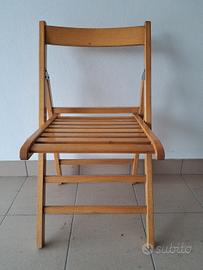 Sedie in legno pieghevoli