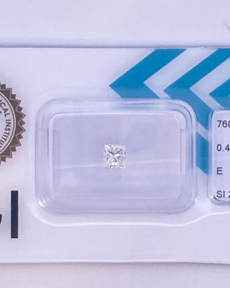 Diamante Naturale 0,44ct Colore E -Certificato IGI