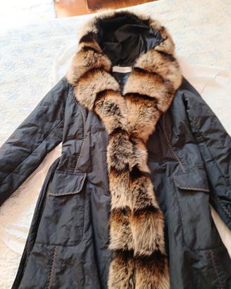 Cappotto lungo con pelliccia