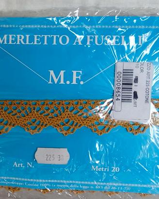 Pizzo merletto 20 metri cotone 100% 