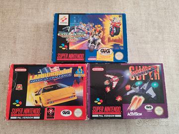 Lotto 3 videogiochi Super Nintendo Snes Gig Ita
