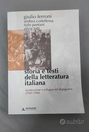 Storia e testi della letteratura italiana