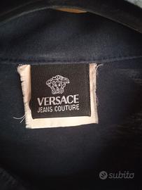 Camicia Versace uomo blu vintage