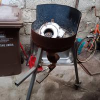 forgia a carbone con ventola elettrica 220v