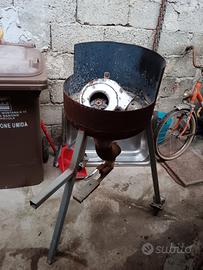 forgia a carbone con ventola elettrica 220v