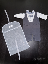 Tutina elegante Emporio Armani neonato 1 mese