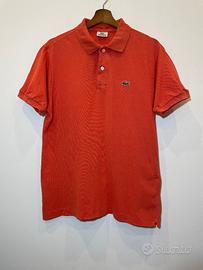Lacoste, T shirt Polo Arancio, corallo - Taglia M 