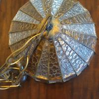 lampadario in vetro piombato 