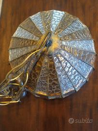 lampadario in vetro piombato 