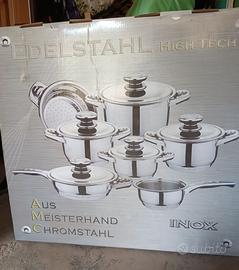 Batteria di pentole inox