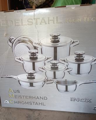 Batteria di pentole inox