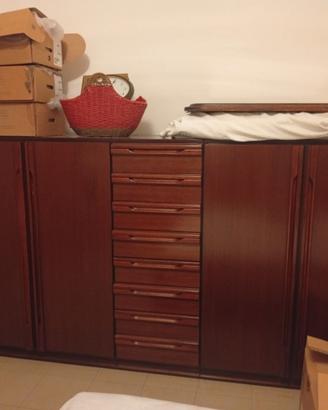 Armadio con cassetti lunghezza mt 2,50 x 1,40