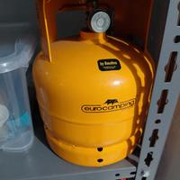 Bombola gas campeggio 2kg eurocamping nuova