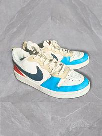 Nike sneakers bianche blu rosse beige bambino n.38