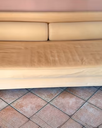 Divano Croff 3 posti cotone giallo - posto letto