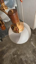 lampadario ottone vintage