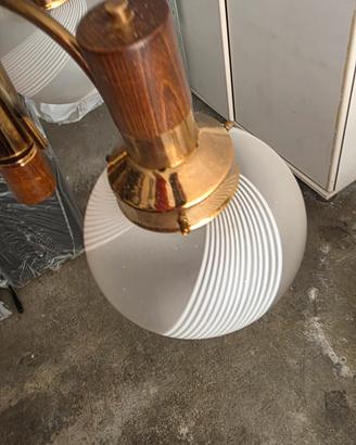 lampadario ottone vintage