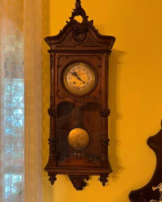 orologio a pendolo da muro fine '800