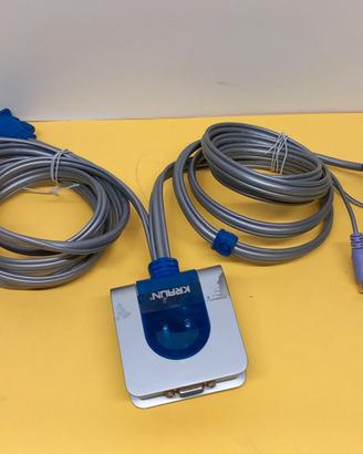 KVM switch PS2 per gestire 2 PC console da unica p