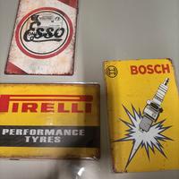 insegne tabelle vespa Agip Mobil 