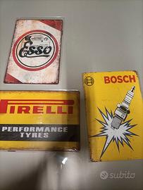 insegne tabelle vespa Agip Mobil 