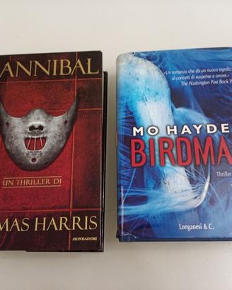 lotto 2 romanzi thriller HANNIBAL e BIRDMAN 
