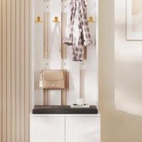 Scarpiera con panca e appendiabiti