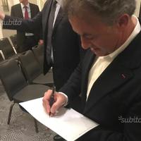 Autografo originale Jean Alesi prova fotografica