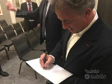 Autografo originale Jean Alesi prova fotografica