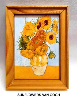 Quadro Miniatura Girasoli Van Gogh 1:12