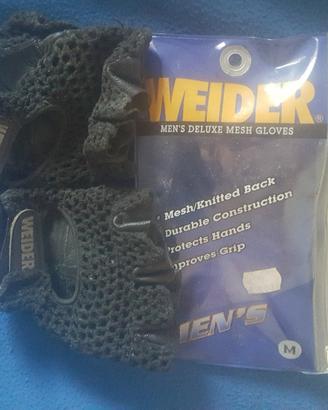 Guanti Weider in cuoio e rete