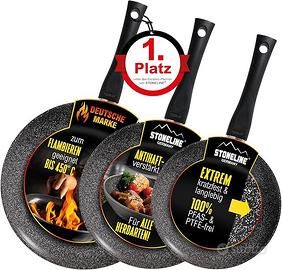 Set di Padelle in CERAMICA 3 Pezzi 20/24/28 cm, Pa