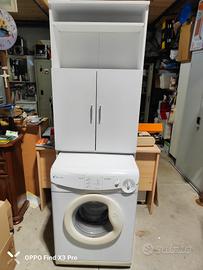 lavatrice più mobile a colonna sopra lavatrice