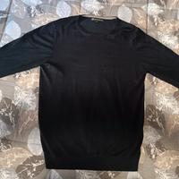 Maglia Baci & Abbracci - Girocollo Blu Navy - L