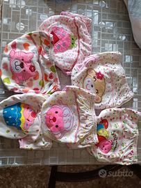 6 Mutandine bambini di cotone assorbente impermeab
