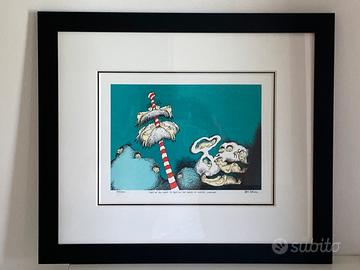 Litografia Dr. Seuss con COA- Edizione limitata