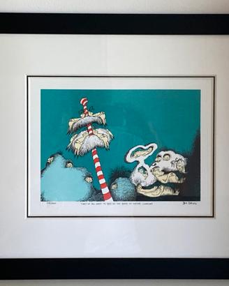 Litografia Dr. Seuss con COA- Edizione limitata