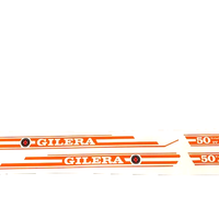 adesivi gilera trial 5v colore arancio kit 4 pz