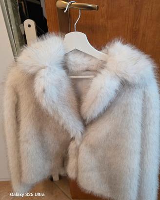 pelliccia shein bianca 