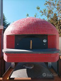 FORNO PIZZA NAPOLETANO CON MOSAICO A LEGNA
