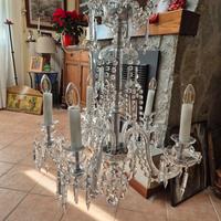 lampadario cristallo di bohemia 5 luci 