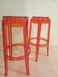 Coppia Sgabelli Kartell - modello Charles Ghost